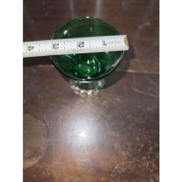 Anchor Hocking Burple **SET OF 2**  Champagne Sherbets Cups Green EXCELLENT - Picture 7 of 7